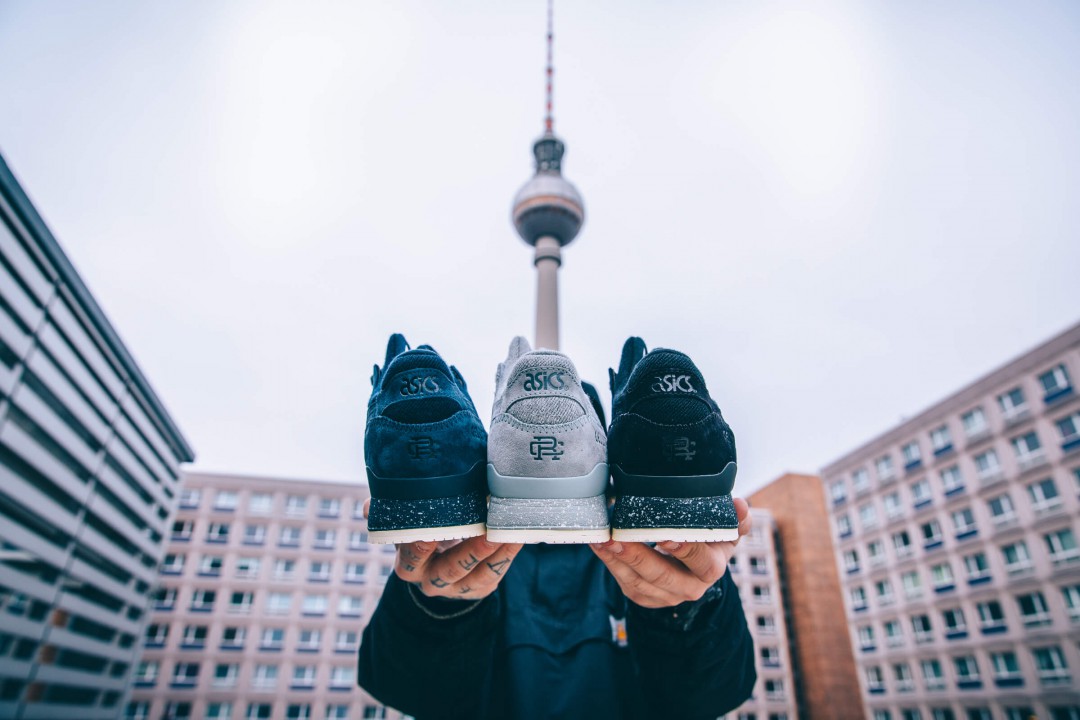 Runnerwally Reigning Champ x Asics Gel Lyte III with apparel